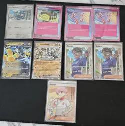 Pokemon TCG Card Lot of 9 Prismatic Evolutions Full Arts - Image 1