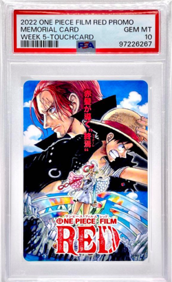 PSA10 One Piece Film Red Memorial Card Japanese Promo Monkey D. Luffy Shanks Uta - Image 2