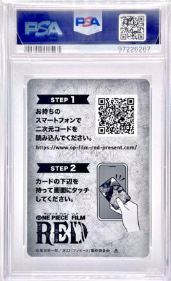 PSA10 One Piece Film Red Memorial Card Japanese Promo Monkey D. Luffy Shanks Uta - Image 3