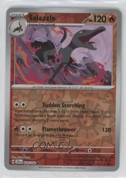 Salazzle Reverse Foil Pokemon SV07: Stellar Crown #024 0d7t - Image 1
