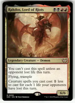 RAKDOS, LORD OF RIOTS (MYTHIC RARE) MTG COMMANDER: DUSKMOURN: HOUSE OF HORROR - Image 1