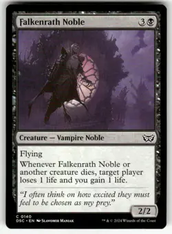 FALKENRATH NOBLE #140 (COMMON) MTG COMMANDER: DUSKMOURN: HOUSE OF HORROR - Image 1