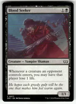 BLOOD SEEKER #77 (COMMON) MTG COMMANDER: DUSKMOURN: HOUSE OF HORROR - Image 1