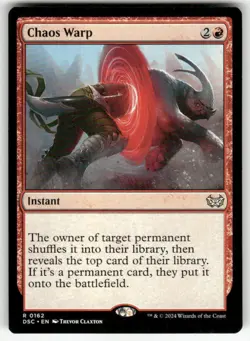 CHAOS WARP #162 (RARE) MTG COMMANDER: DUSKMOURN: HOUSE OF HORROR - Image 1