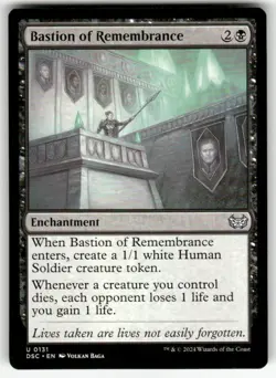 BASTION OF REMEMBRANCE #131 (UNCOMMON) MTG COMMANDER: DUSKMOURN: HOUSE OF HORROR - Image 1