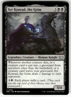 SYR KONRAD, THE GRIM #158 (UNCOMMON) MTG COMMANDER: DUSKMOURN: HOUSE OF HORROR - Image 1
