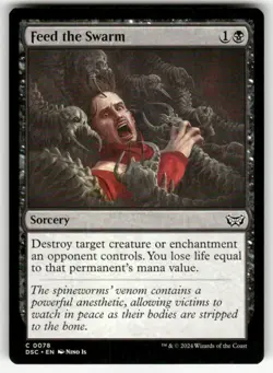 FEED THE SWARM #78 (COMMON) MTG COMMANDER: DUSKMOURN: HOUSE OF HORROR - Image 1