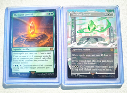 The Wind Crystal (Borderless) + The Earth Crystal NM MTG: Final Fantasy Regular - Image 1