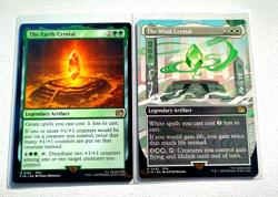 The Wind Crystal (Borderless) + The Earth Crystal NM MTG: Final Fantasy Regular - Image 2