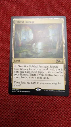 Fabled Passage - Core Set 2021 (M21) MTG Rare Land 246/274 - Image 1