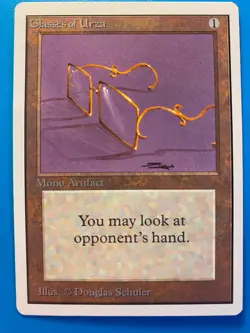 MTG 1x Glasses of Urza Unlimited OLD SCHOOL Magic the Gathering Card x1 LP - Image 1
