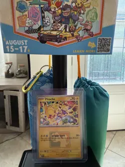 Pokemon Pikachu World Championships Celebration WINNER Promo SVP225 Event Card - Image 1