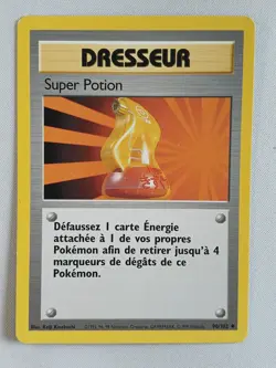 Carte pokemon FRANCAIS Super Potion (BS 90) Set de Base [PLAYED] 19.07.2025B - Image 1