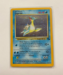 Lapras 10/62 Pokemon Fossil Holo MP - Image 1