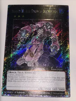 Yugioh! Number 30: Acid Golem of Destruction - RA04-EN165 - Platinum Secret Rare - Image 1