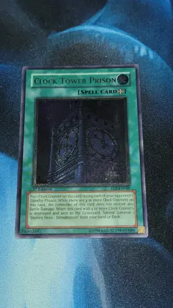 Yugioh Clock Tower Prison EOJ-EN048 Ultimate Rare 1st Ed HP - Image 1