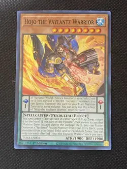 YuGiOh! - Hojo the Vaylantz Warrior TAMA-EN004 Super Rare 1st Edition Near Mint - Image 1