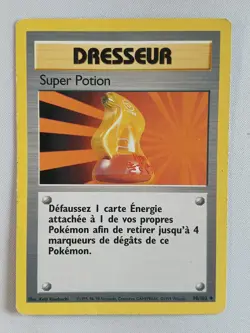 Carte pokemon FRANCAIS Super Potion (BS 90) Set de Base [PLAYED] 19.07.2025A - Image 1