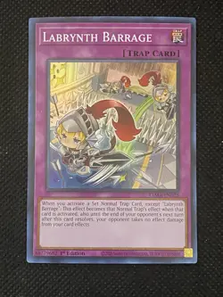 YuGiOh! - Labrynth Barrage TAMA-EN025 Super Rare 1st Edition Near Mint - Image 1