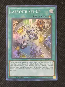 YuGiOh! - Labrynth Set-Up TAMA-EN022 Super Rare 1st Edition Near Mint - Image 1