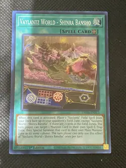 YuGiOh! - Vaylantz World - Shinra Bansho TAMA-EN012 Super Rare 1st Edition NM - Image 1