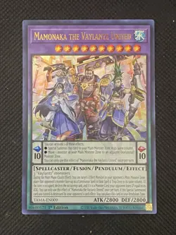 YuGiOh! Mamonaka the Vaylantz United TAMA-EN009 Ultra Rare 1st Edition Near Mint - Image 1