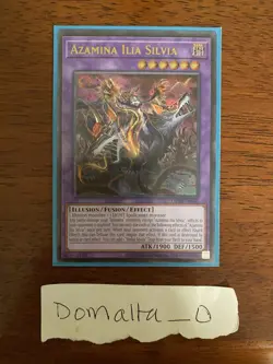 Yugioh Azamina Ilia Silvia Ultimate Rare OP28-EN003 Near Mint - Image 1