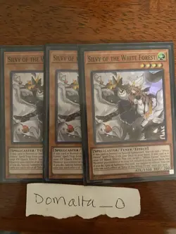 3x Yugioh Silvy of the White Forest OP28-EN005 Super Rare Near Mint Playset - Image 1