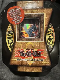 YUGIOH Misprint Variant Super 2004 COLLECTORS TIN BLADE KNIGHT Factory Sealed - Image 1