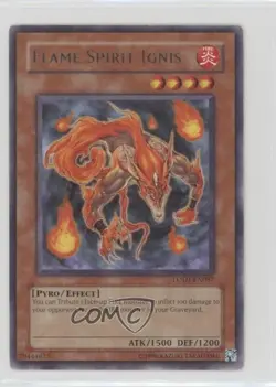 R - Flame Spirit Ignis Unlimited YuGiOh Light of Destruction #LODT-EN087 READ - Image 1