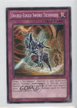 Double-Edged Sword Technique 1st Ed. YuGiOh Samurai Warlords Structure Deck - Image 1