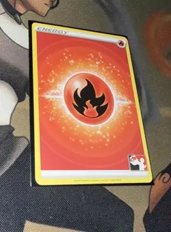 Pokemon TCG Fire Energy Prize Pack Series 3 Non Holo Card (NM) - Image 3