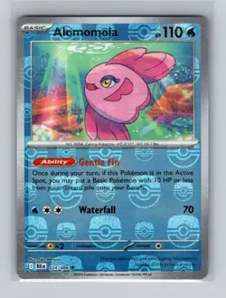Pokemon TCG - Alomomola - 024/086 - (Master Ball Pattern) - SV: Black Bolt - Image 1