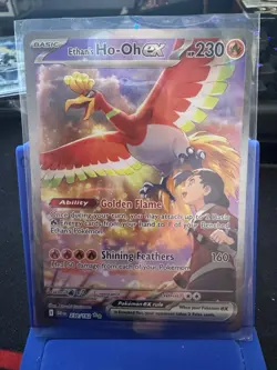 Pokemon TCG Holo Illustration Rare Full Art Ethan's Ho-Oh Card #230 - Image 1