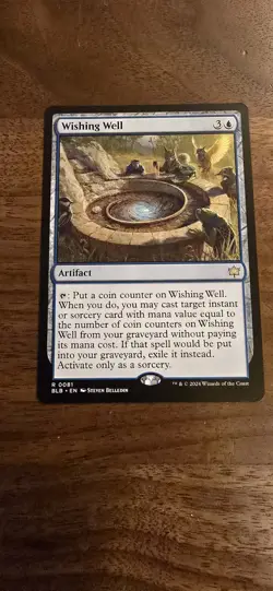 MTG Magic the Gathering Wishing Well Card Bloomburrow - Image 1