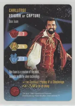 1996 Star Trek - The Card Game Challenge Don Juan - Image 1
