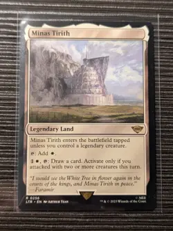 Minas Tirith #256 Lord of the Rings LTR Magic: The Gathering Card - Image 1