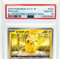 PSA10 Pokemon Card Japanese Promo Pikachu Illustration Contest 2024 242/SV-P JP - Image 4
