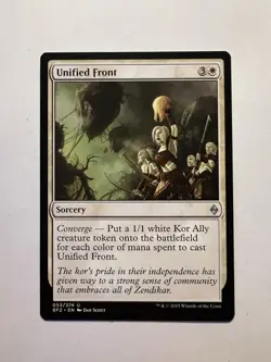 Unified Front - MTG Battle for Zendikar - NM - Image 1