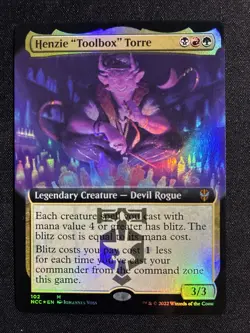 MTG - Henzie “Toolbox" Torre (Extended Art) Streets of New Capenna FOIL - Image 1