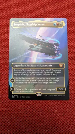 MTG Inspirit, Flagship Vessel - Foil - Borderless, NM-Mint, English Commander: E - Image 1