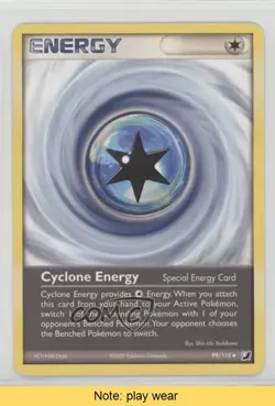 Cyclone Energy Pokemon EX Unseen Forces #99 2005 READ 2f4 - Image 1