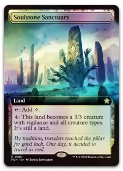 Soulstone Sanctuary (Extended Art) #487 (Foil) (NM) Foundations FDN Magic MTG - Image 1