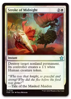 Stroke of Midnight #148 (Foil) (NM) Foundations FDN Magic MTG - Image 1