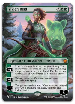 Vivien Reid (Borderless) #361 (NM) Foundations FDN Magic MTG - Image 1