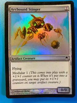 MTG 1x FOIL Arcbound Stinger # 103 Darksteel Magic the Gathering Card x1 NM - Image 1