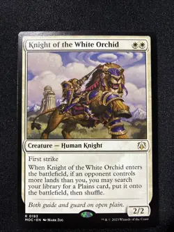 MTG - Knight of the White Orchid Commander: March of the Machine - Image 1