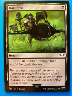 MTG 1x Darkness # 197 Universes Beyond Warhammer 40000 Magic the Gathering x1 NM - Image 1