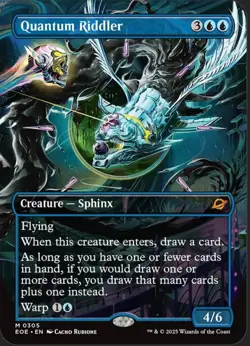 1x - Quantum Riddler - (borderless - #305) - Edge of Eternities - NM MTG - Image 1