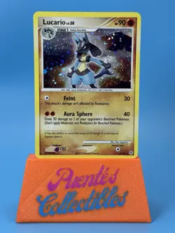 Lucario 6/130 Diamond and Pearl Holo Rare Swirl NM+ Pokemon TCG - Image 1